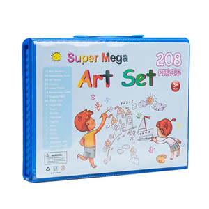 Juego de 208 Lápices de Dibujo Portátiles para Escribir y Pintar, Rotuladores de Acuarela con Caja de Color, Impresión de Logotipo, Hecho de Plástico - Product Image 5