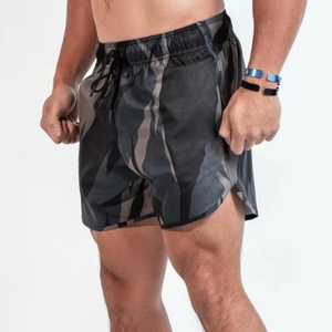 Shorts de compression pour homme personnalisés, en coton écologique, séchage rapide, respirants, taille élastique, sportifs, été, motif uni, 100% coton - Product Image 2