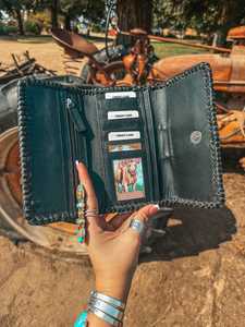 High Quality Leather Wallet Hand Tooling <b>Messenger</b> <b>Bag</b> At Best Price <b>Women</b> Accessories Fur Leather Western Wallet - Product Image 5