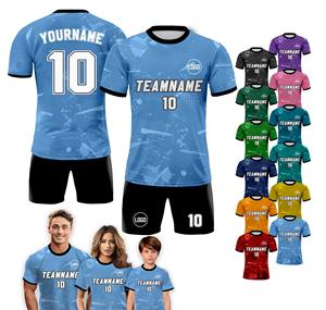 Maillot de football personnalisé pour hommes avec numéro du logo du nom de l'équipe pour les jeunes enfants Vêtements de football personnalisés - Product Image 3