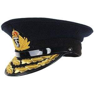 Gorra de desgaste de uniforme de oficial hecha a medida de alta calidad, gorra personalizada de oficial bordada a mano profesional, fabricantes OEM - Product Image 2