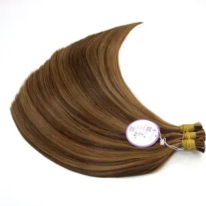 Wholesale Natural Remy Double Drawn Virgin Cuticle Aligned Bulk Hair Russian Balayage Hair Different Colors