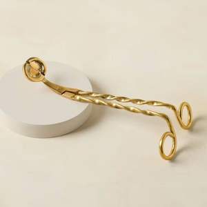Handmade brass <b>candle</b> <b>wick</b> trimmer perfect home decor gift for <b>candle</b> lovers elegant stylish tool accessory - Product Image 4