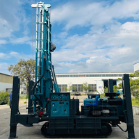 Machine de forage de puits portable DTH, profondeur 150m, 250m, 350m, avec marteau pneumatique et moteur à engrenages