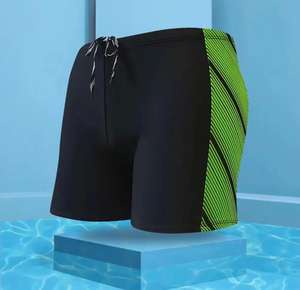 Patrón Hombres Hombre Natación Traje de baño Pantalones cortos Traje de baño Troncos Nadar Negro Azul Ropa de playa Calzoncillos Pantalones cortos de playa - Product Image 5