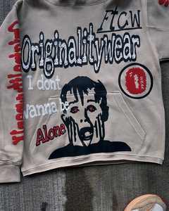 Sudaderas con capucha informales de invierno para hombre Color sólido 100% algodón polar transpirable ecológico Regular Fit - Product Image 4