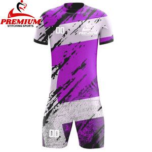 Personalizado Club Fútbol Jersey Traje Nuevo Diseño Transpirable Fútbol Desgaste Adulto Equipo Uniforme Fútbol Kits Sublimación Fútbol Jersey - Product Image 3