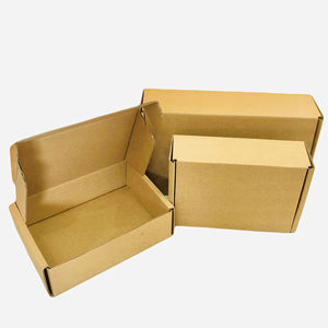 Caja de envío de cartón corrugado respetuoso con el medio ambiente personalizable al por mayor acabado mate lámina de oro al por mayor cajas de papel - Product Image 1
