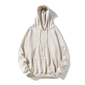 Estilo caliente 100% algodón pulóver sudaderas con capucha otoño e invierno nuevo Color sólido pareja chaqueta suelta tablero ligero sudaderas con capucha para hombres - Product Image 2