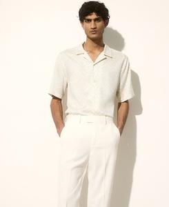 Regular Fit Resort Shirt Top Trending Hombres Marca personalizada Lyocell Super Soft Patterned Manga corta Comfort Wear @ Precio al por mayor - Product Image 2