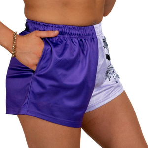 กางเกงฟุตบอลคุณภาพพรีเมียม ออกแบบเองได้ พิมพ์ลายสองสีด้วยเทคนิคซับลิเมชั่น เอวยางยืด ใส่โลโก้ได้ ระบายอากาศได้ดี ใส่ได้ทั้งชายและหญิง - Product Image 5