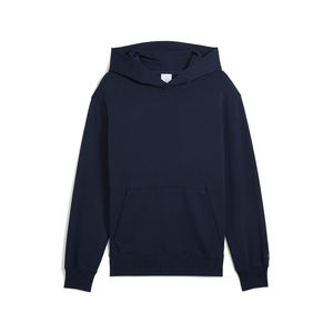Fournisseurs de sweats à capuche personnalisés 400 g/m² 100 % coton biologique Fabricants de vêtements de luxe Streetwear Sweat à capuche lourd bleu marine foncé - Product Image 6