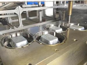 La Última tecnología reduce el costo, contenedor de papel de aluminio automático, línea de producción de bandejas, máquina de fabricación de moldes de perforación - Product Image 6