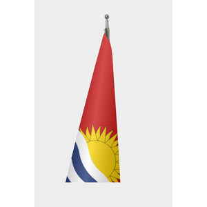 Custom Kiribati Indoor <b>Flag</b>-3x5ft Aluminum <b>Pole</b> Nylon/Polyester/Plastic Silk Digital Printing Custom Logo - Product Image 3