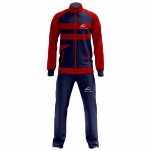 Chándal de poliéster de bloque de color para hombre con logotipo de impresión personalizado de moda de alta calidad - Product Image 1