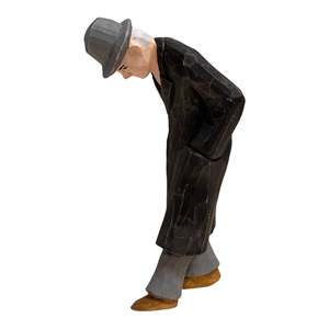 Scultura di bambù di Design Art déco con statua in legno intagliata a mano YEEYAYA per l'arredamento del soggiorno - Product Image 1