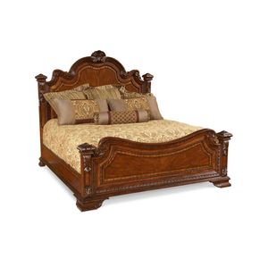 Lit Classique Antique Français-Acajou Brun-87 - Product Image 4