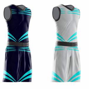 Ropa de baloncesto reversible al por mayor, camiseta de baloncesto hecha en poliéster 100%, conjunto de ropa deportiva personalizada - Product Image 6