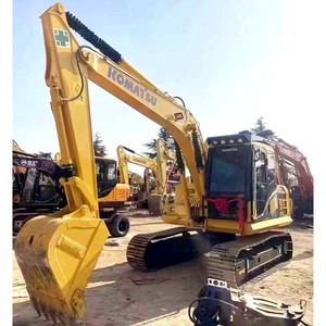 Mini-excavatrice sur chenilles Komatsu PC130-8 d'occasion, 13 tonnes, en bon état, fabriquée au Japon, originale, à Shanghai - Product Image 3