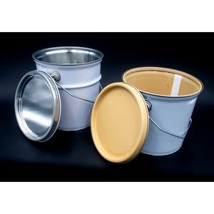 Best Quality Customizable tinplate conical pails 160 mm available with pressure <b>lid</b> and total capacity from 3,0 up to 3,7 lt - Product Image 1