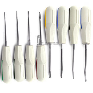 Premium 8PCs Manual Dental Luxating Elevadores Cirugía Oral Extracción de dientes Acero inoxidable Ligero Reutilizable Agarre ergonómico - Product Image 1