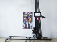 Calcomanía para el hogar de alta resolución 3D 4D 5D Zeescape imagen directa Mural papel tapiz máquina de impresión precio impresora de pared para la venta