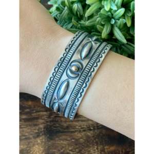 Alex Sanchez 14K Gold Dot Sterling Silver Fashion Cuff Bracelet - Product Image 2