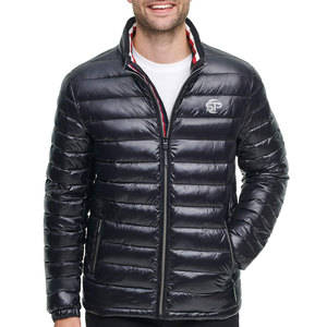 OEM-chaquetas de alta calidad para hombre, puff con cremallera completa, talla grande - Product Image 1
