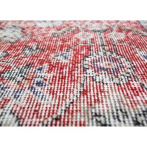 Tapis en laine vintage rouge et orange à motifs floraux, noué à la main, rectangulaire 9x12, pour salon ou couloir - Pae-2635 - Product Image 3