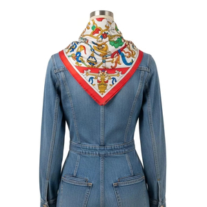 Silk Square Scarves for All Seasons Soft Lightweight Smooth Fabric Elegant Printed Fashion Accessory for Women Daily Travel Wear - Product Image 3