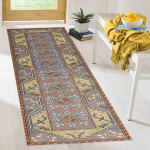 Floral Antique Style <b>Rug</b>: Non-Slip Colorful <b>Thin</b> Carpet,Nonwoven Soft <b>Rug</b> - Product Image 5