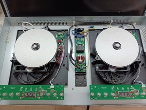 Thiết Bị Nhà Bếp Bếp Bếp Cảm Ứng Sử Dụng Tại Nhà Bếp Cảm Ứng Kép Biến Tần Tăng Áp 4400W 2200W + 2200W Kính OEM Tùy Chỉnh - Product Image 3