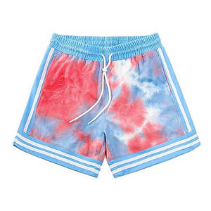 2025 nouveau Style hommes décontracté & Gym porter cravate teinture Shorts séchage rapide Anti-rides solide motif extérieur utilisation cravate teinture Shorts à vendre - Product Image 2