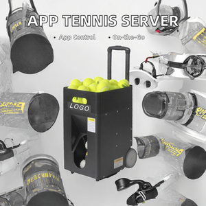 Machine à servir de tennis portable professionnelle avec télécommande pour l'entraînement en intérieur/extérieur, comprend 50 balles - Product Image 3