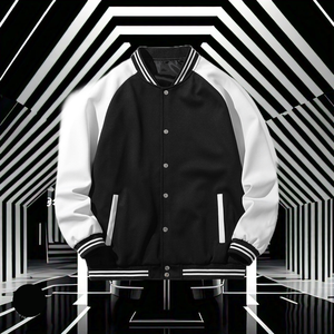 Chaqueta Varsity Personalizada de Alta Calidad con Botones para Hombre, Invierno, Manga Larga, Letras Bordadas, Lona, Béisbol, Resistente al Viento, Ecológica, OEM - Product Image 4