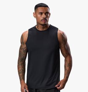 Wholesale Bodybuilding Muscle Workout Fitness Gym Shirts Athletic Stringer Solid Racerback Gym Wear <b>Tank</b> <b>Top</b> <b>Men</b> - Product Image 5