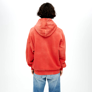 Sudadera con capucha de felpa francesa con logotipo personalizado para hombre, sudadera gruesa y pesada de 400GSM, sudaderas con capucha de algodón de invierno con hombros caídos - Product Image 2