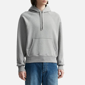 เสื้อมีฮู้ดผ้าฟลีซสำหรับผู้ชายเสื้อมีฮู้ดสไตล์สตรีทแวร์เสื้อมีฮู้ดแขนแร็กแลนพิมพ์โลโก้ได้ตามต้องการ - Product Image 1