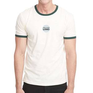 T-shirt à manches courtes en jersey écologique pour homme, séchage rapide, 50% coton filé à l'anneau, 50% polyester, logo personnalisé, 180g - Product Image 2