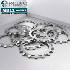 Rondelle de blocage de haute qualité MB11 pour écrous de blocage métriques KM11     MB01 à MB40 Accessoire de roulement Rondelle de blocage - Product Image 2