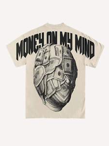 T-shirts imprimés de conception personnalisée surdimensionnée à épaules tombantes T-shirts graphiques populaires OEM de chemises imprimées graphiques lavées - Product Image 6