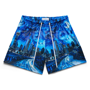 Transpirable OEM verano logotipo personalizado de alta calidad baloncesto poliéster gimnasio entrenamiento sublimación bolsillo hombres malla pantalones cortos - Product Image 5