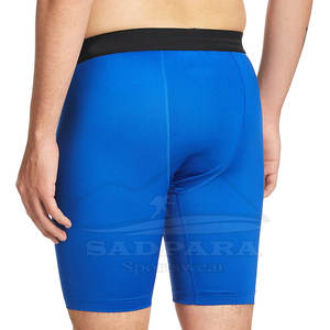<b>Men's</b> Performance Quick Dry Sports Compression <b>Shorts</b> Solid <b>Pattern</b> Elastic Waist Mid Design Made Pakistan OEM Service Available - Product Image 6