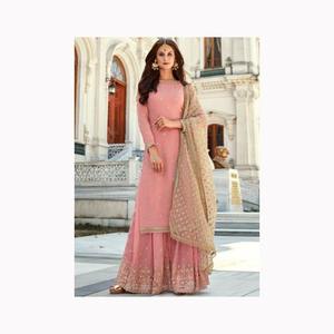 Derniers vêtements pakistanais brodés robe indienne blanche kameez Hot Collection party Wear Shalwar Kameez - Product Image 4