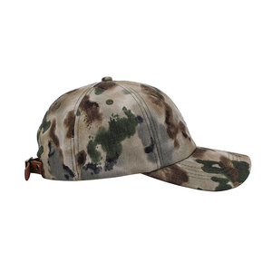 Casquettes de camouflage en coton pour femmes et hommes en plein air Chapeau camouflage vert respirant avec logo brodé - Product Image 4