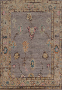 Alfombra de nudo hecha a mano anudada de lana de alta calidad Oushak nuevo diseño moderno patrón de forro de trabajo alfombras para sala de estar, dormitorios - Product Image 3