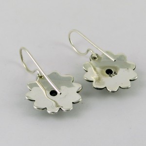 New Brand Jewelry !! Flower Shape Red <b>Garnet</b> 925 Sterling Silver <b>Earrings</b> 925 Silver Gemstone <b>Earring</b> Silver Jewelry Wholesaler - Product Image 3