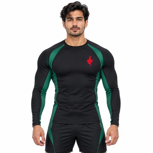 Camiseta Deportiva de Manga Larga para Hombre, Compresión, Entrenamiento, Fitness, Running, Ciclismo, Surf, Gimnasio - Product Image 1