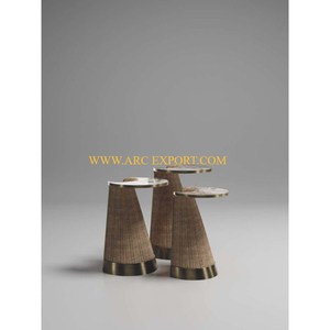 Latón macizo diferentes tamaños oro pulido mesas anidadas atractivo recién llegado Hogar y oficina Mesas de esquina conjunto de 3 muebles - Product Image 5