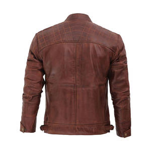 Nouvelle veste en cuir véritable personnalisée pour hommes/veste en cuir véritable pour hommes - Product Image 5